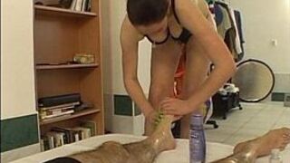 Sexy photoshoot and oil massage at the casting porn video